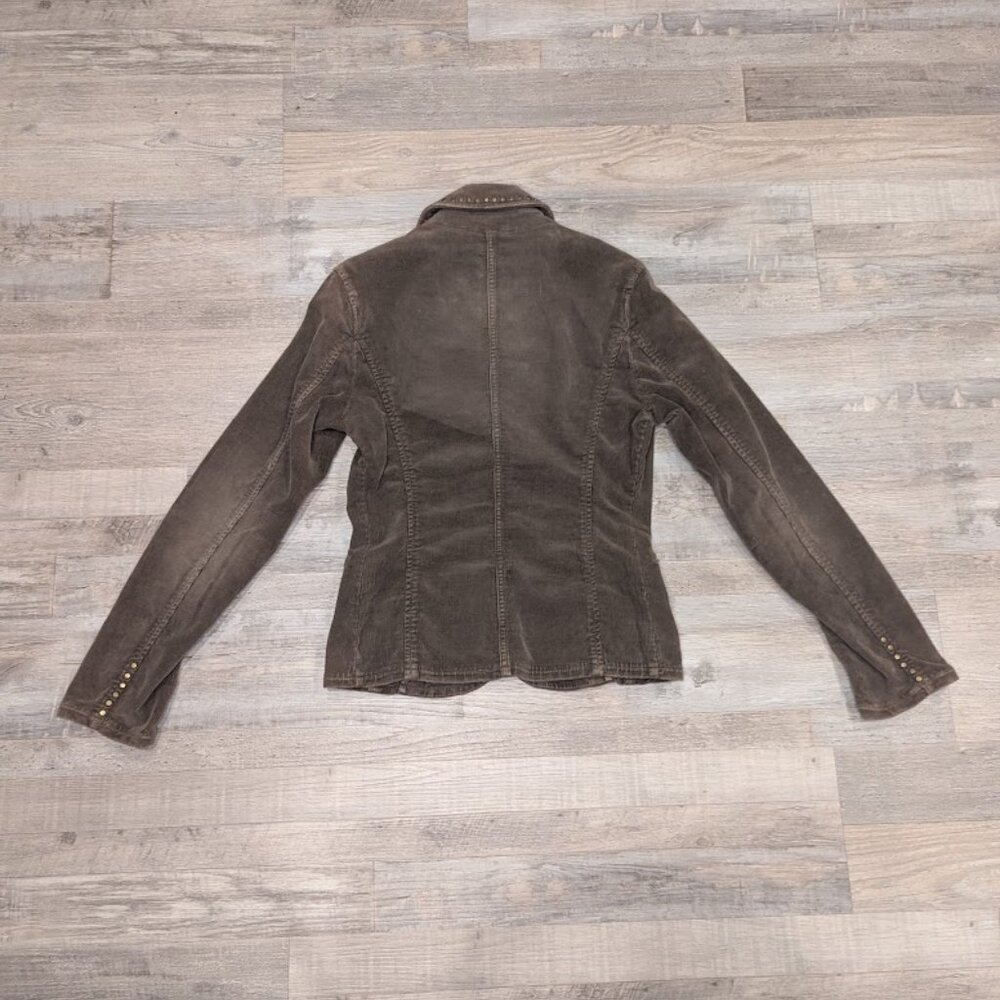 Vintage Guess Jeans * Womens Brown Studded Corduroy Jacket * Sz M - Picture 6 of 11